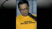 Momen Haru Ridwan Kamil Pamit kepada Warga Jabar di Stadion Siliwangi